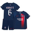 Maglia ufficiale Paris Saint Germain 2023-24 Verratti 6 Casa per Bambino